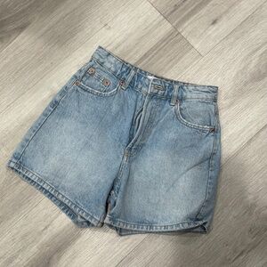 Zara Denim High Rise Shorts